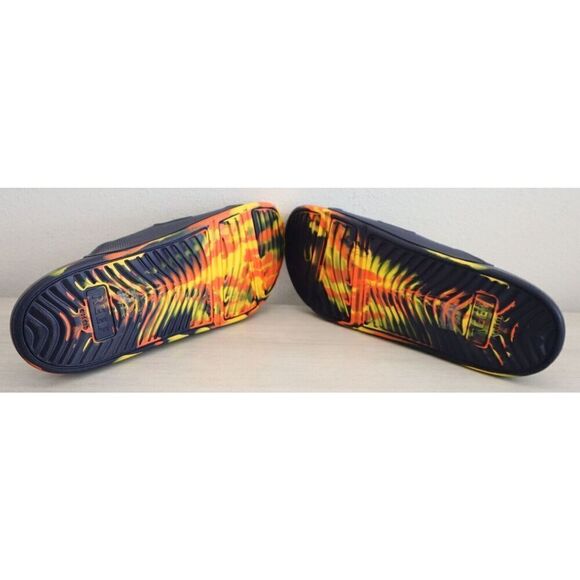 Reef Men's Sz 13 Navy Sunset Oasis Double Up Water Friendly Sandal Slides - Picture 4 of 9